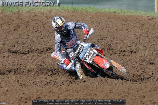 2009-10-03 Franciacorta - Motocross delle Nazioni 0643 Free practice MX2 - Michael Phillips - Honda 250 NZ